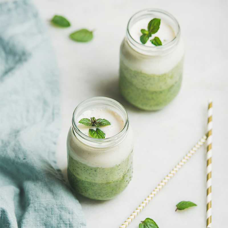 Mint Lassi Yogurt Mint Smoothie Recipe